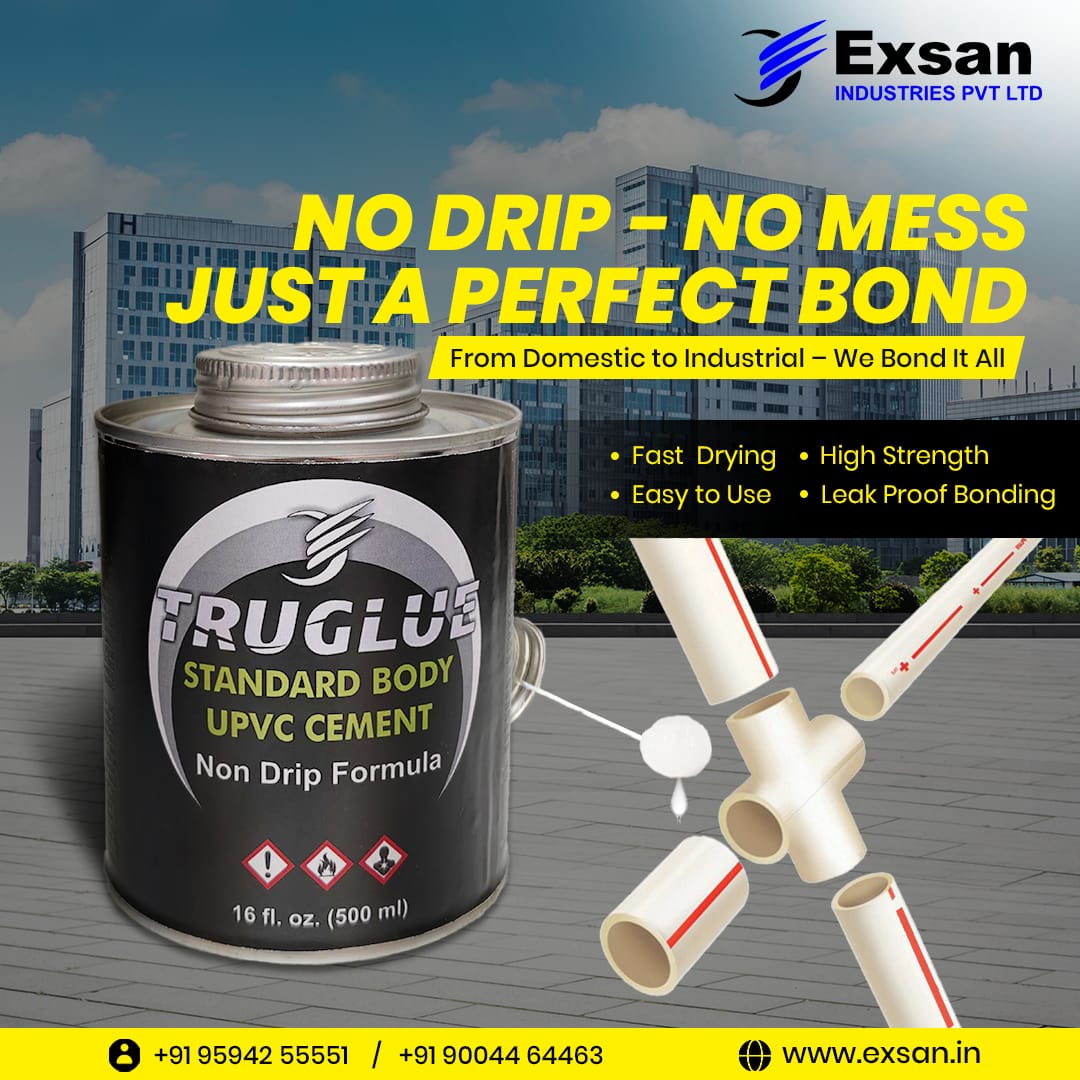 no drip pvc cement | Exsan Industries